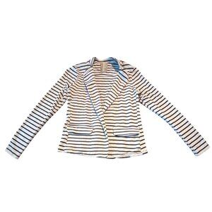Dolan Left Coast Collection Striped Blazer Womens S Lightweight Preppy Nautical‎